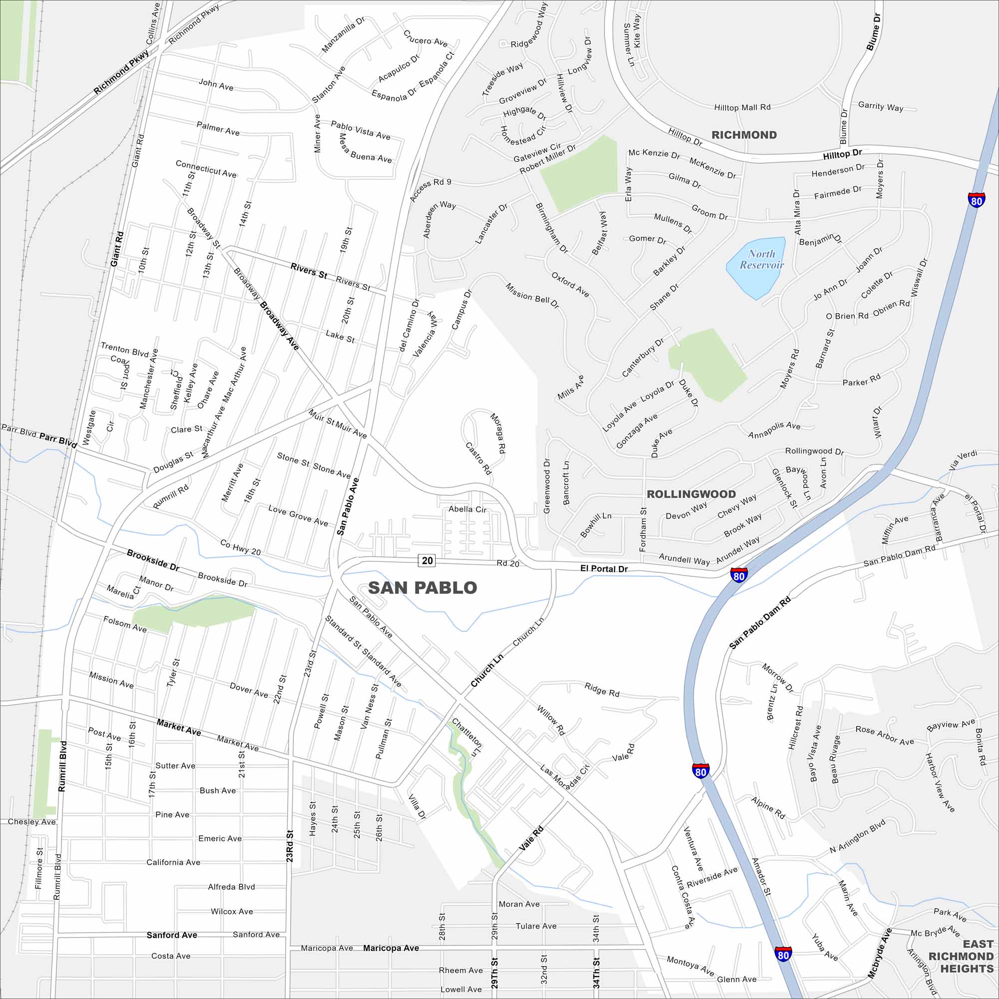 San Pablo Map California