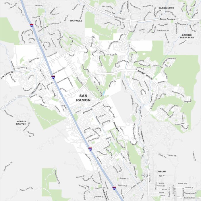San Ramon Map California