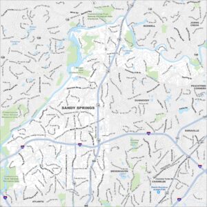 Sandy Springs Map Georgia