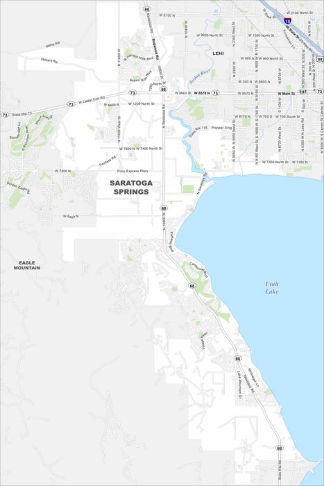 Saratoga Springs Map Utah