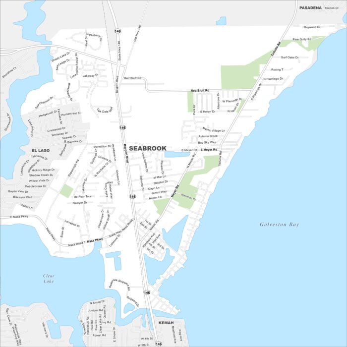 Seabrook Map Texas