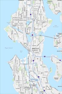 Seattle Map Washington