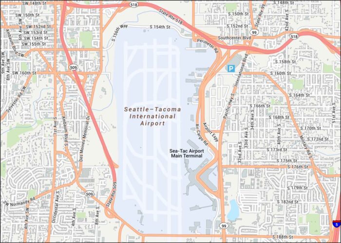 Seattle–Tacoma International Airport Map