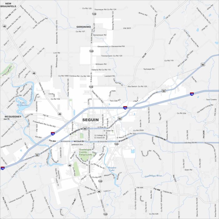 Seguin Map Texas