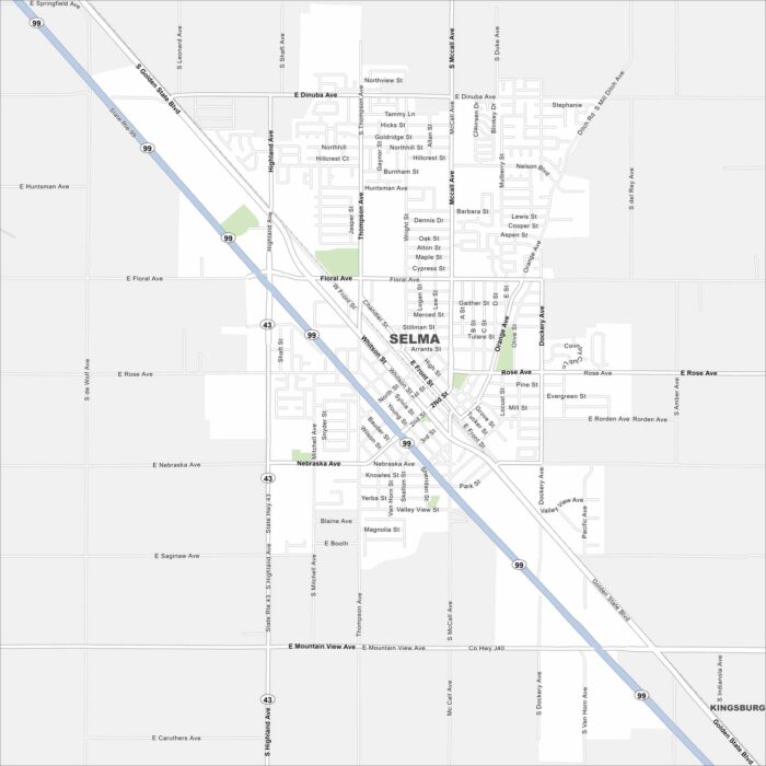 Selma Map California
