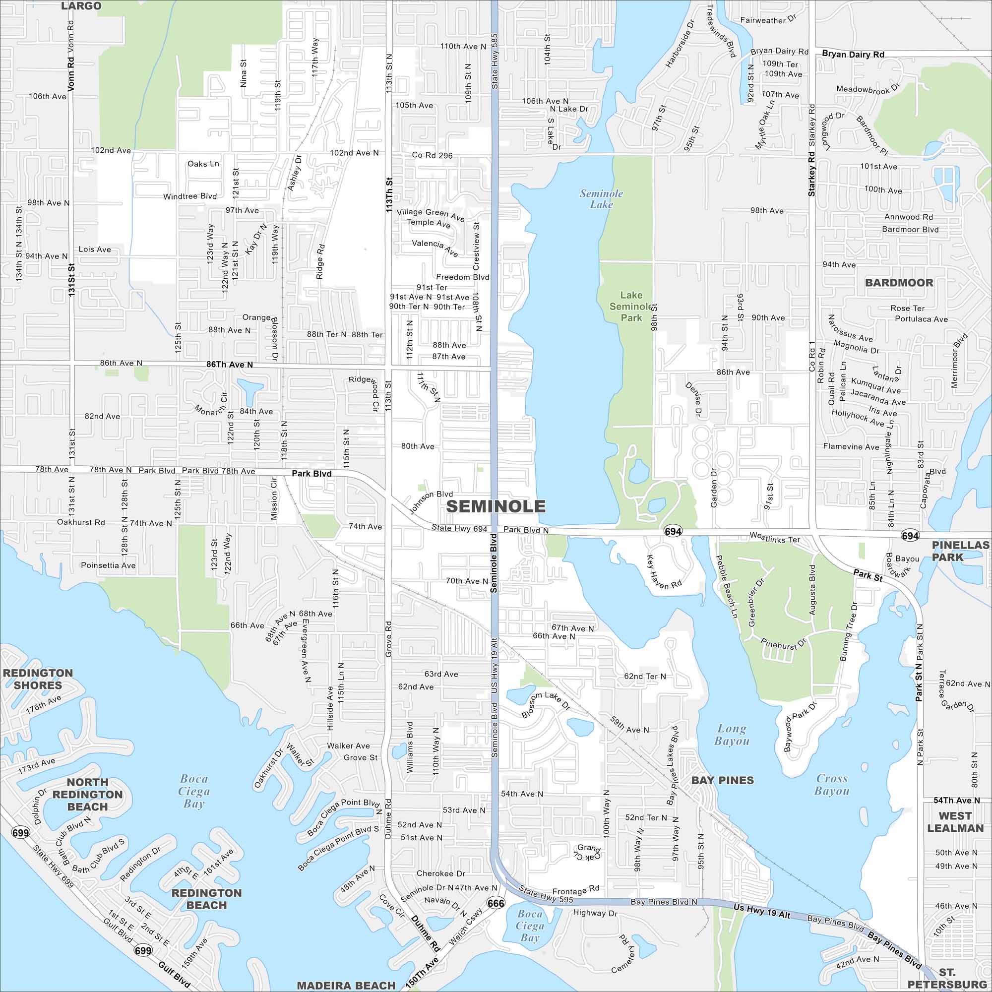 Seminole Map Florida