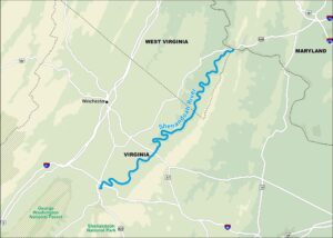 Shenandoah River Map