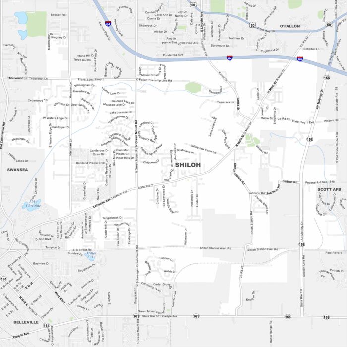 Shiloh Map Illinois