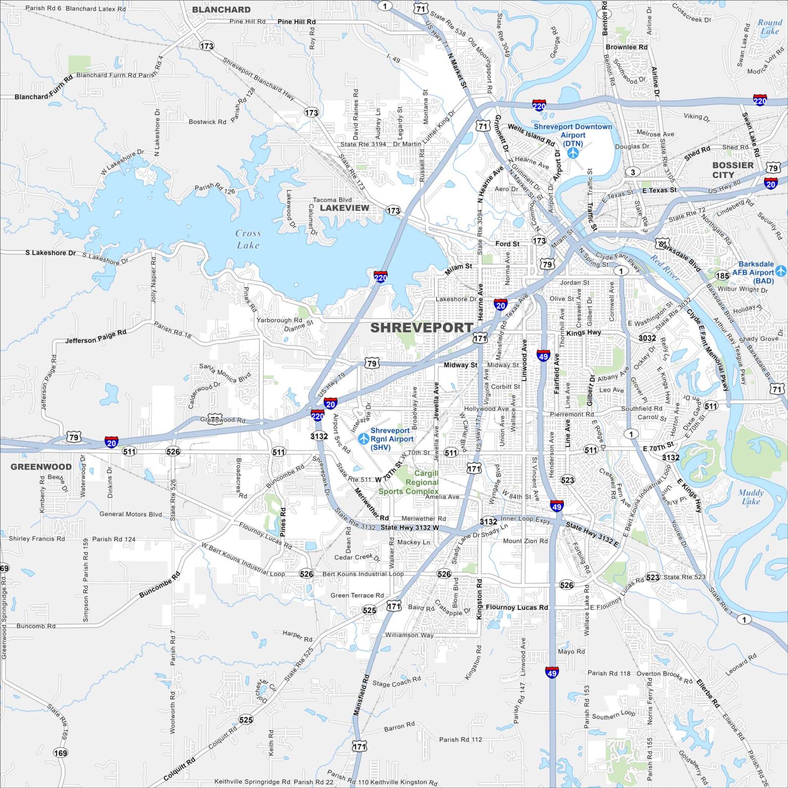 Map Of Louisiana US Maps Shreveport Map Louisiana 1536x1536 