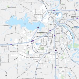 Shreveport Map Louisiana