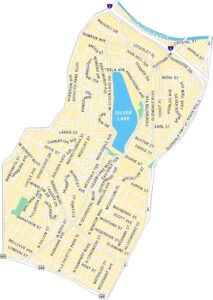 Silver Lake Map Los Angeles