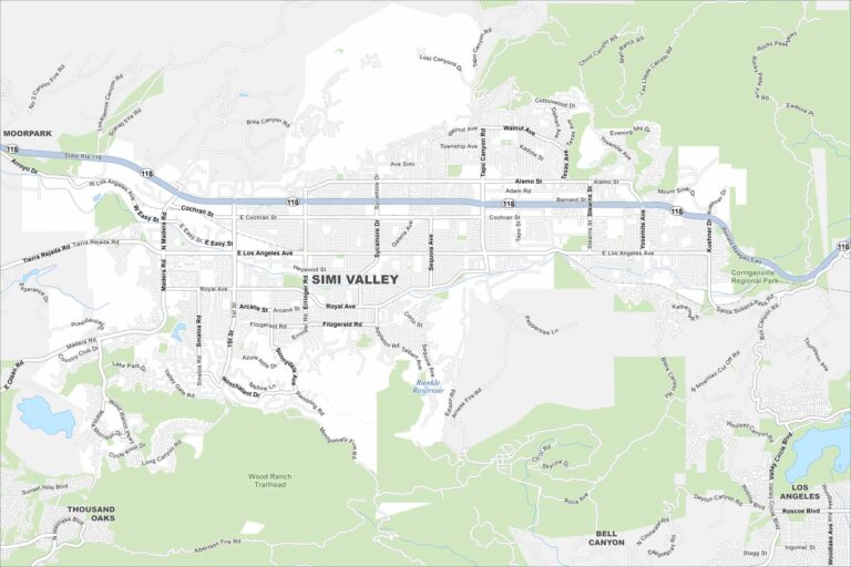 Map of Simi Valley, California - US Maps