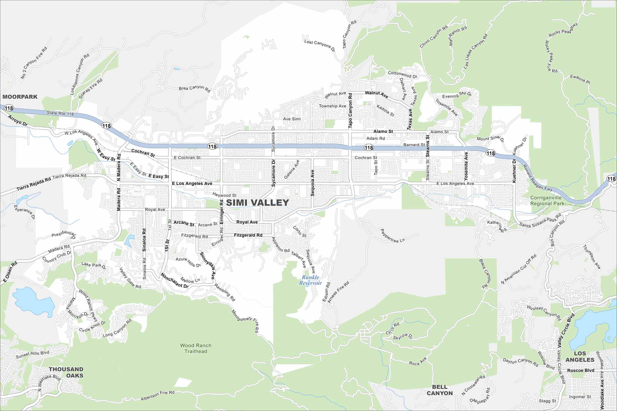 Simi Valley Map California