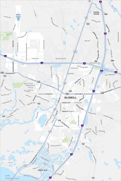 Slidell Map Louisiana