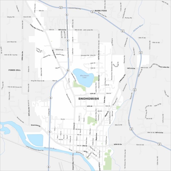 Snohomish Map Washington