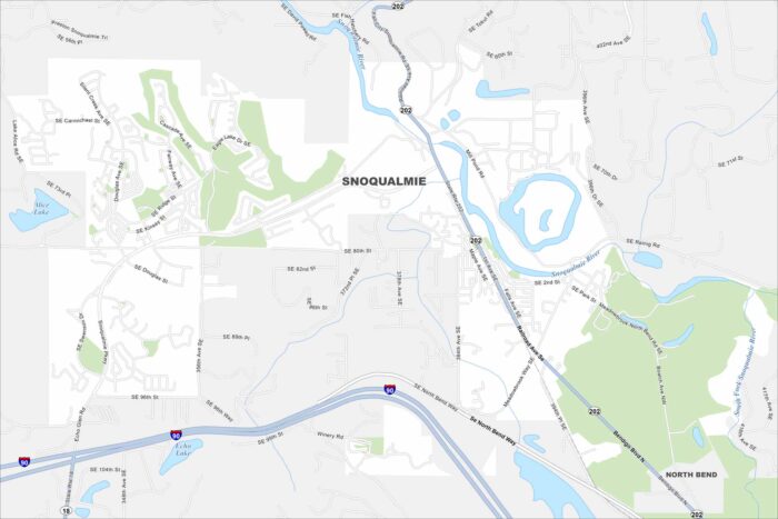 Snoqualmie Map Washington