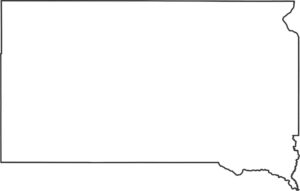 South Dakota Outline Map