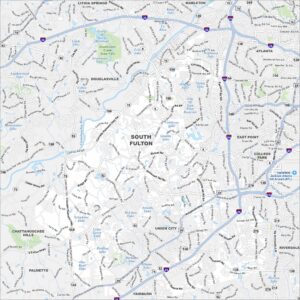 South Fulton Map Georgia