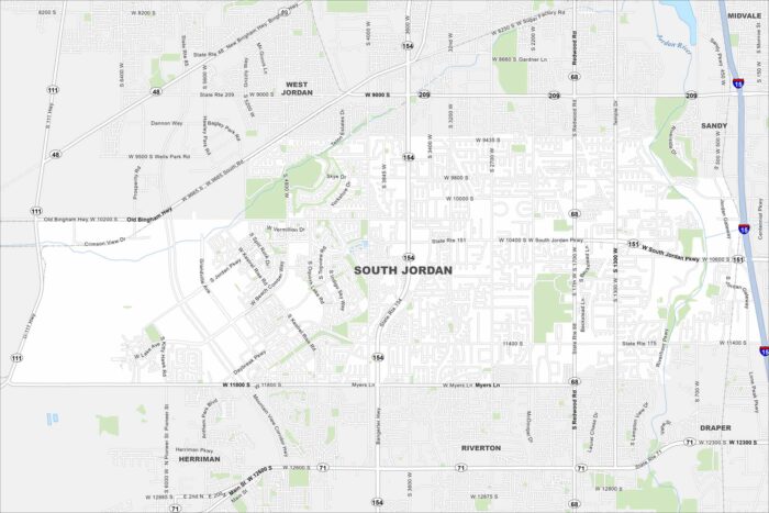 South Jordan Map Utah