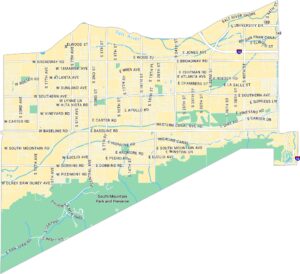 South Mountain Map Phoenix