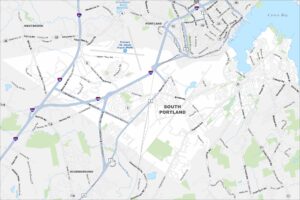 South Portland Map Maine