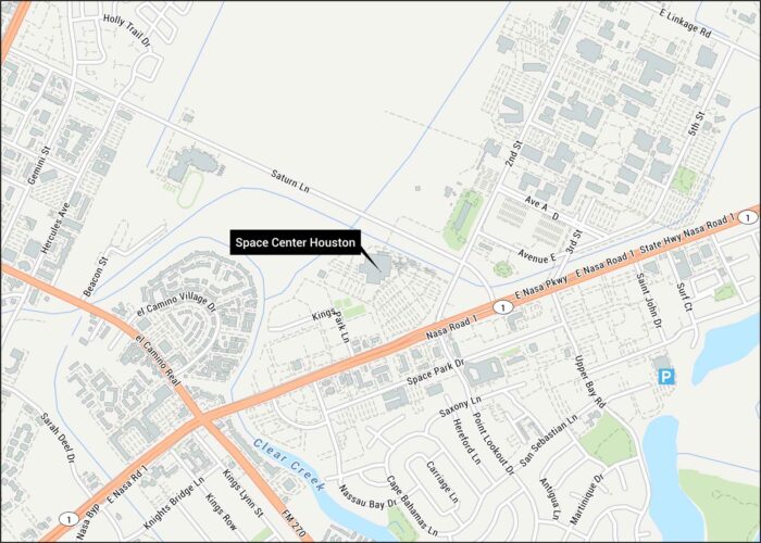 Space Center Houston Map