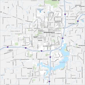 Springfield Map Illinois