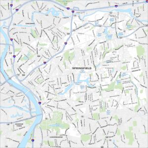 Springfield Map Massachusetts