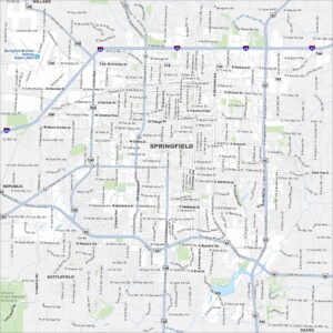 Springfield Map Missouri