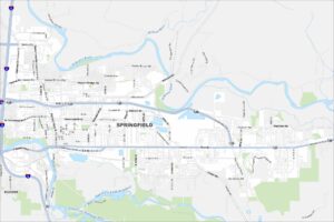 Springfield Map Oregon