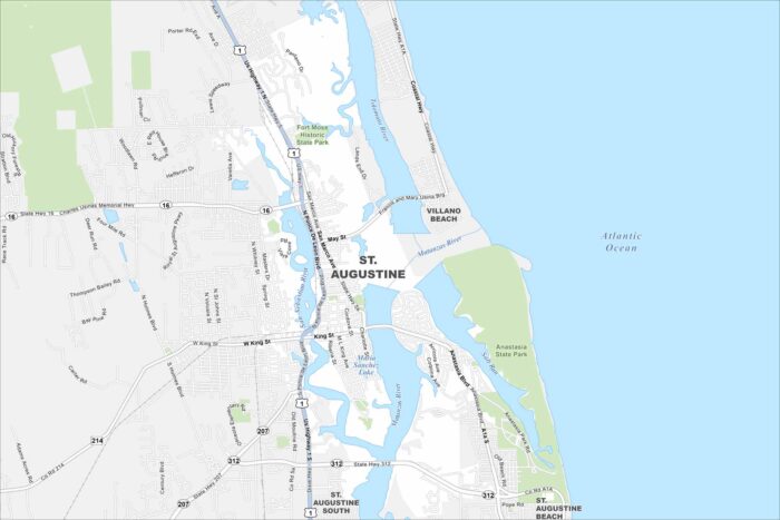 St Augustine Map Florida