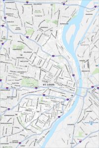 St Louis Map Missouri