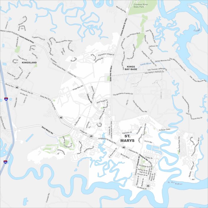 St Marys Map Georgia