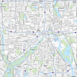 St Paul Map Minnesota