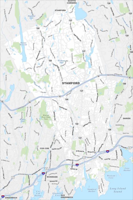 Stamford Map Connecticut