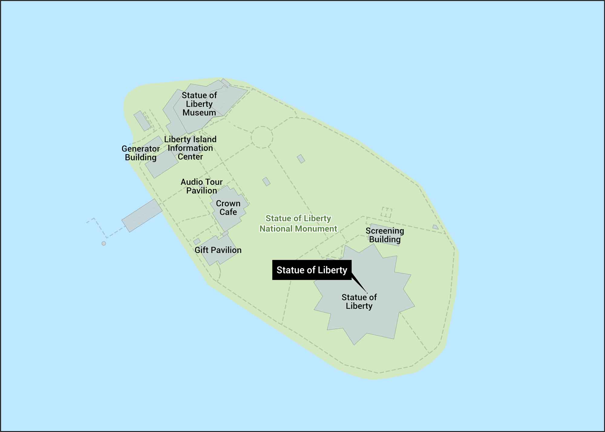 Statue of Liberty Map