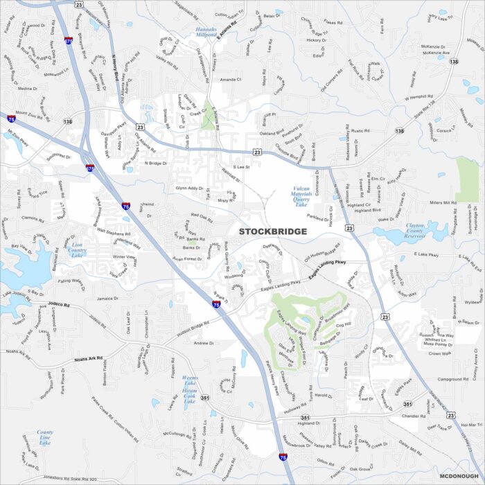 Stockbridge Map Georgia