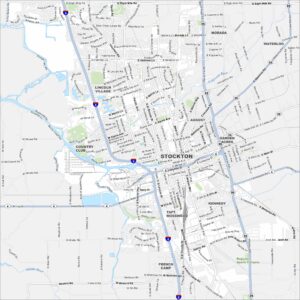 Stockton Map California