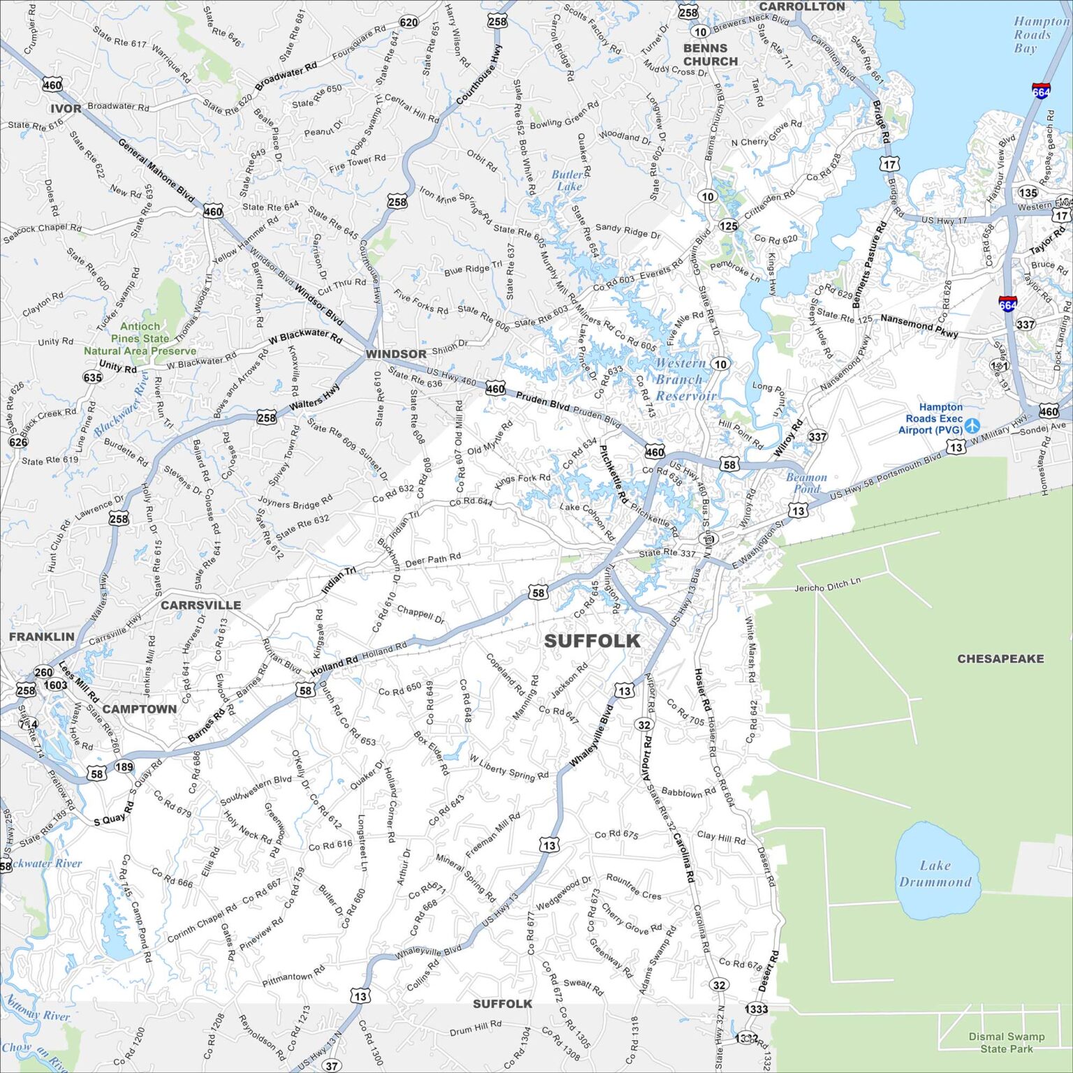 Map of Williamsburg, Virginia - US Maps