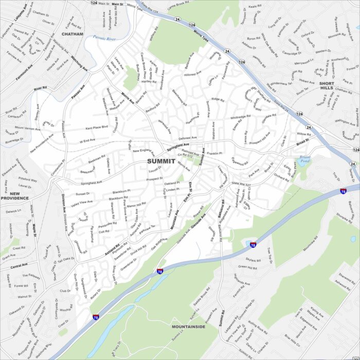 Summit Map New Jersey