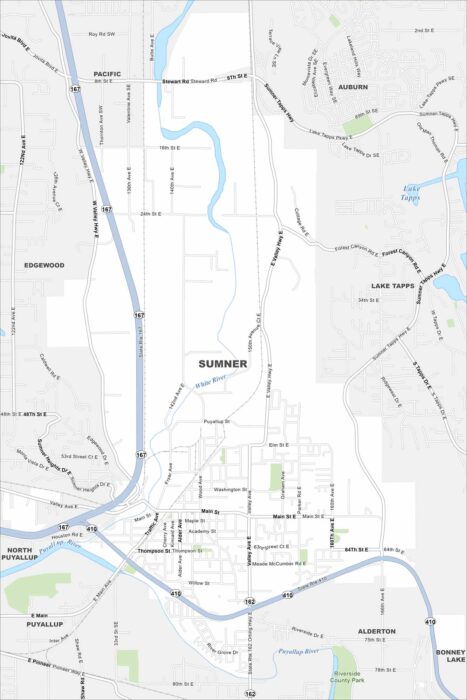 Sumner Map Washington