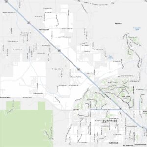 Surprise Map Arizona