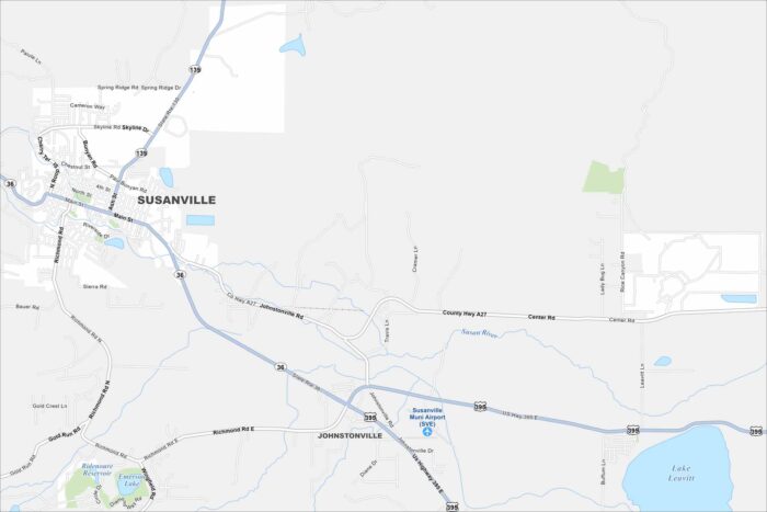 Susanville Map California