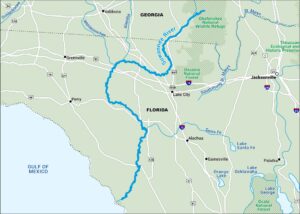 Suwannee River Map