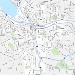 Syracuse Map New York