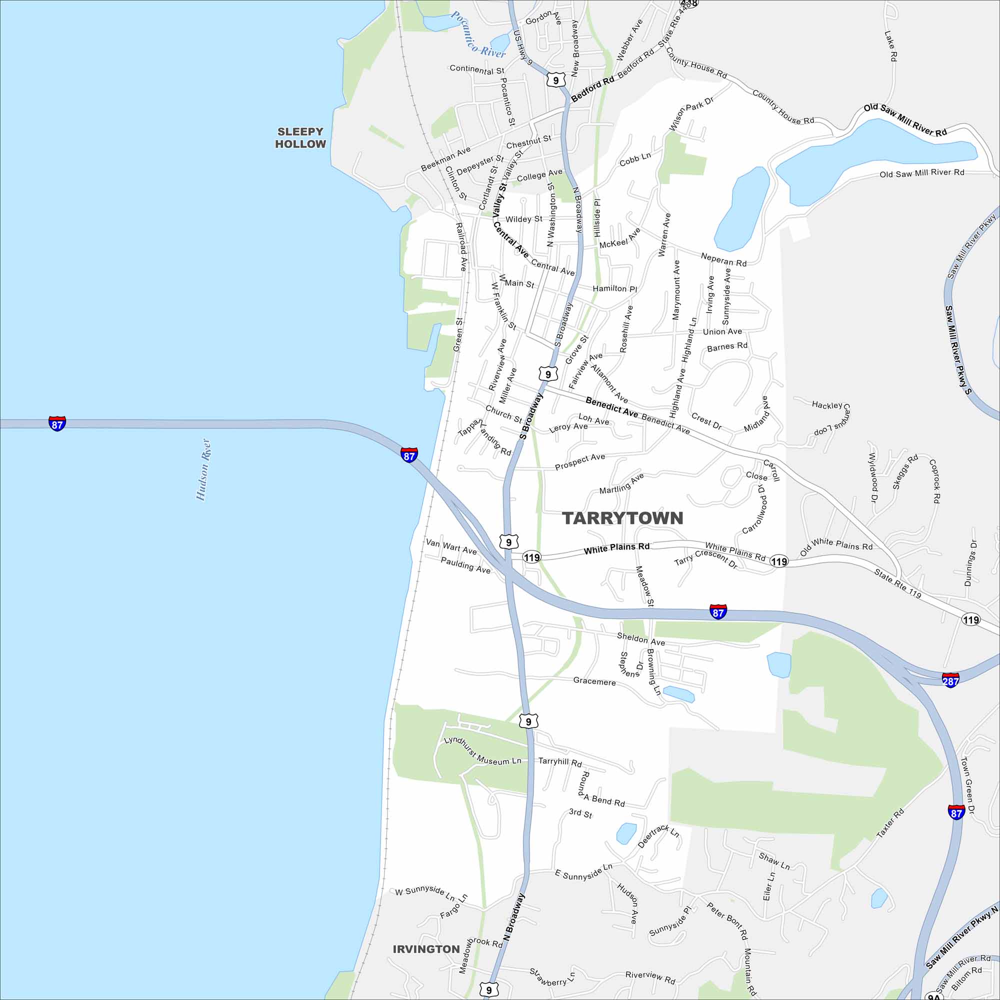 Tarrytown Map New York