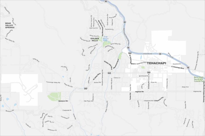 Tehachapi Map California