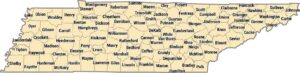 Tennessee County Map