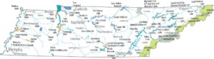 Tennessee National Parks and Forests Map