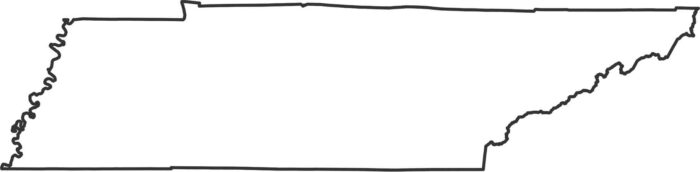 Tennessee Outline Map